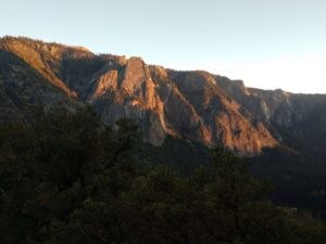 spring sunrise in Yosemite