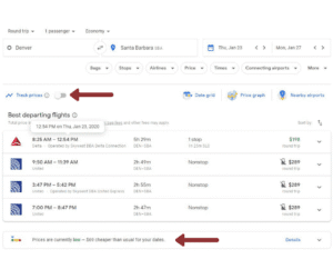 booking cheap flights with google flights dashboard