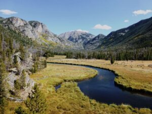 plan perfect travel - scene of rocky mountain national park