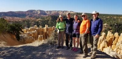 hikers in bryce national park