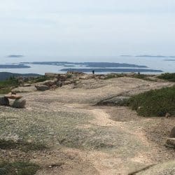 Ocean views from a hiking trail in Acadia National Park