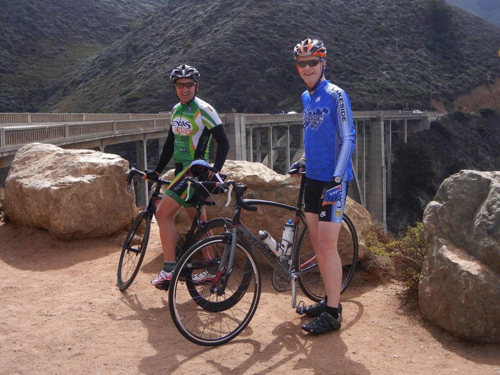 Cycling in the hills of California