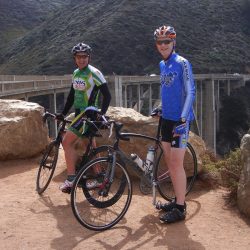 Cycling in the hills of California