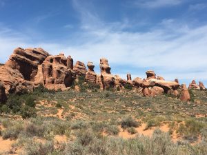 Natural rock structures in Canyonlands National Park in Utah