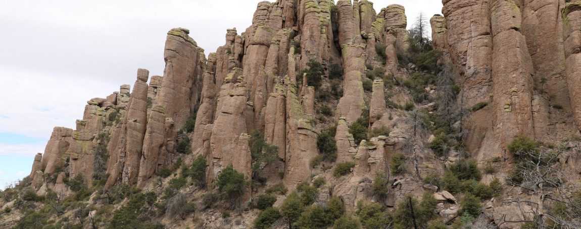 rock structure on a trail