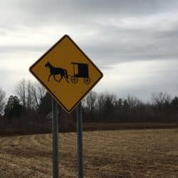 Buggy sign on Amish Country