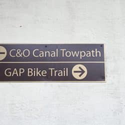 GAP bike trail sign