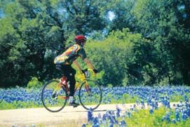 Cycling through bluebonnet country in Texas