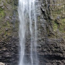 Hanakoa Falls on the Napali coast, Kauai, Hawaii