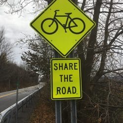 Share the Road bike sign