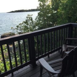 Deck overlooking Lake Superior