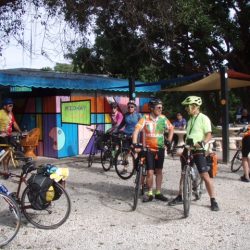 cyclists gather in key west