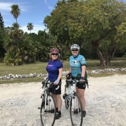 two cyclists in the Florida Keys