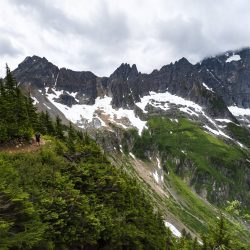 Crossing Cascade Pass in North Cascades National Park