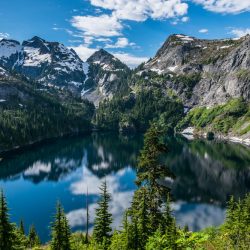 Glacial lake in North Cascades National Park
