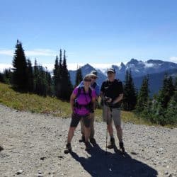 hikers in the cascades range
