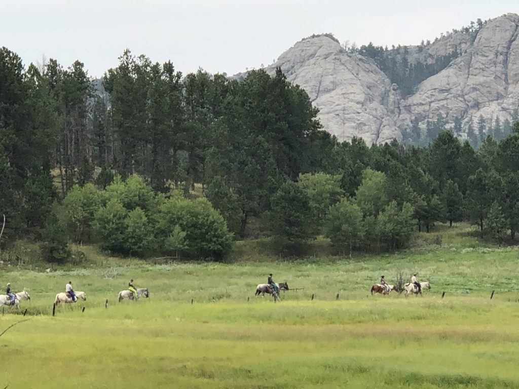 Horseback riding in the Black Hills of South Dakota