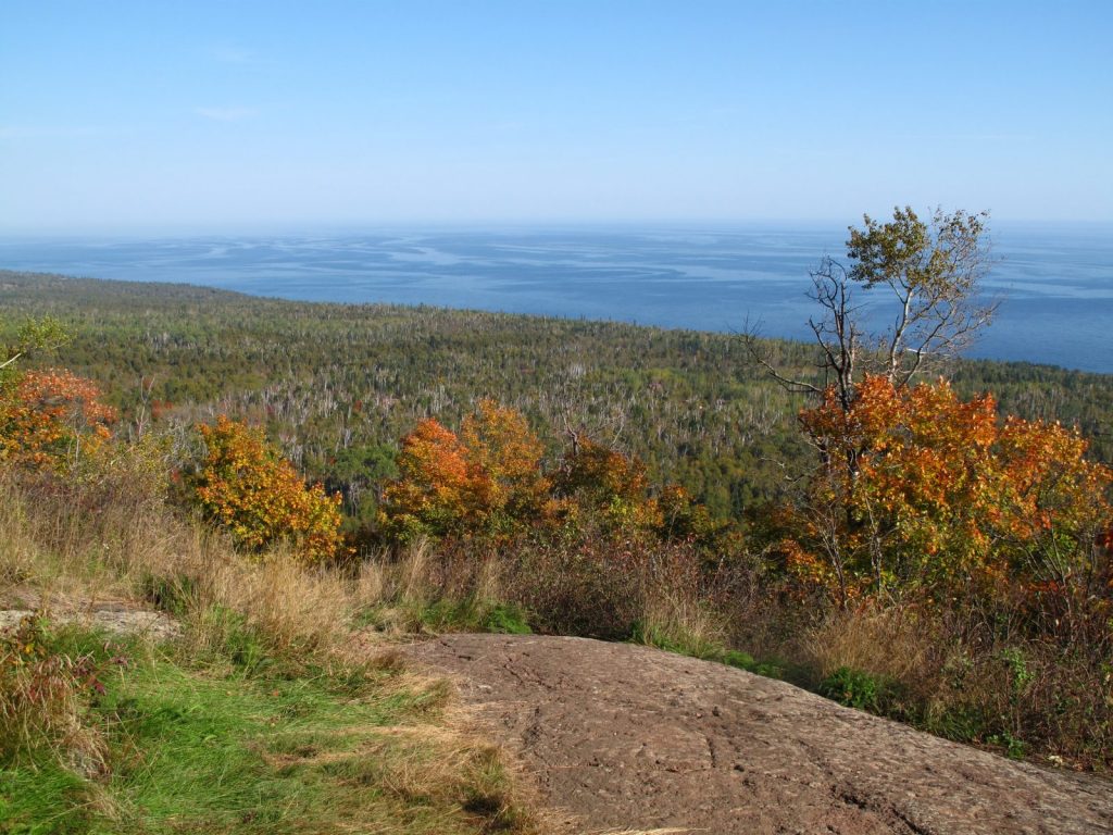Fall Colors looking across Lake Superior