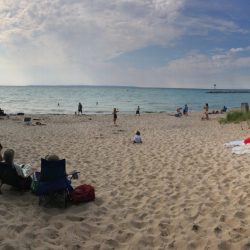 Relaxing on the beaches of Lake Michigan
