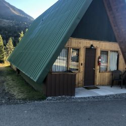 A-frame cabin in Yellowstone