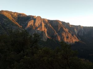 spring sunrise in Yosemite