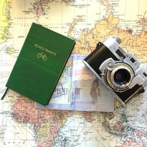 adventure journal and camera