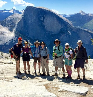 View of Half Dome from the top of El Capitan in Yosemite National Park
